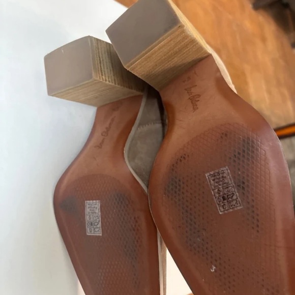 Sam Edelman Beige Suede Square-Toe Ankle Booties - Picture 3 of 3